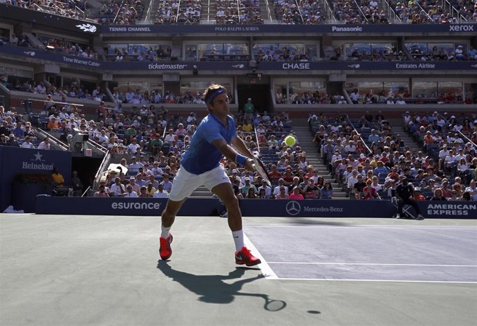 Roger Federer, en el US Open