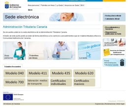Sede electrónica de la Agencia Tributaria Canaria
