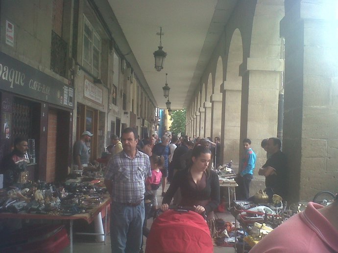 Imagen del mercadillo de este pasado domingo