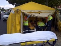 Un taxi atropella a una anciana en Atocha