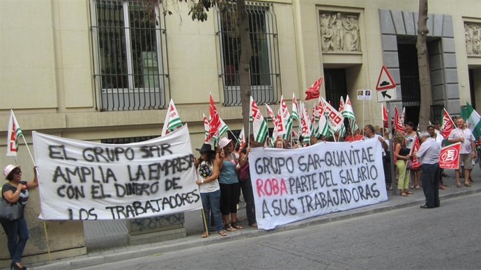 Protesta trabajadores sarquavitae