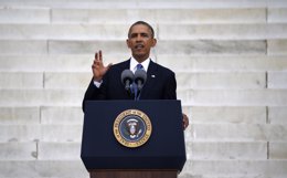 Barack Obama interviene en el 50 aniversario del discurso de Martin Luther King