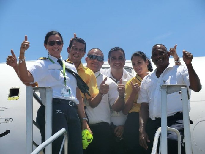 Imagen de Facebook de Tripulación de Dutch Antilles Express