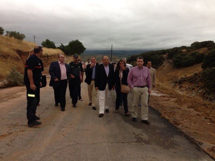 El presidente de la Diputación, Sebastián Pérez, en Iznalloz