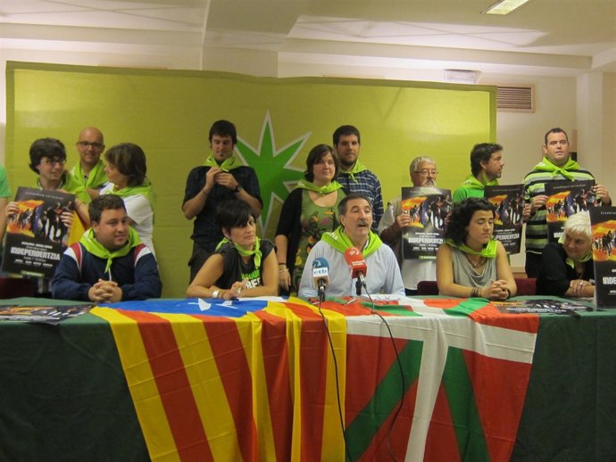 Rueda de prensa de Independentistak.