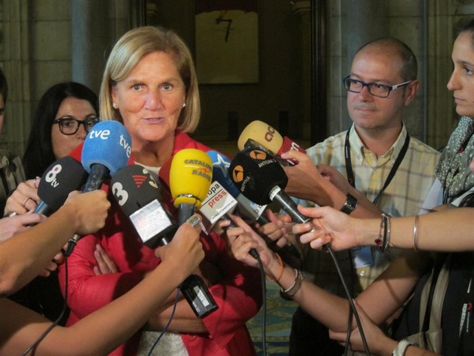 Núria de Gispert, en el Parlament