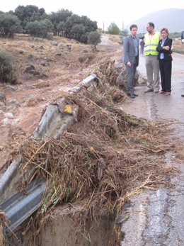 Daños en Iznalloz a consecuencia de las lluvias