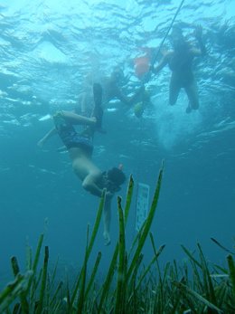 Sendero submarino junto al Peñón de Ifach, en Calp