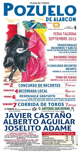 Cartel de las fiestas taurinas