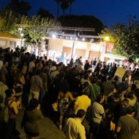 Manifestantes claman en Mérida contra el coste de los Premios Ceres y en defensa de la cultura