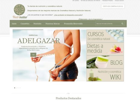 Nueva web de nutrición y cosmética de Nutrinatur