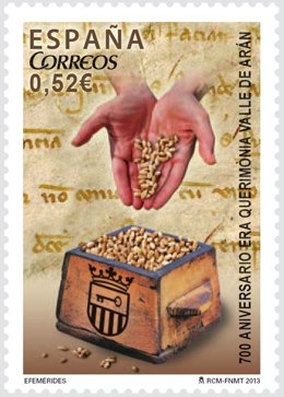 Sello de Correos para celebrar los 700 años de la Era Querimònia