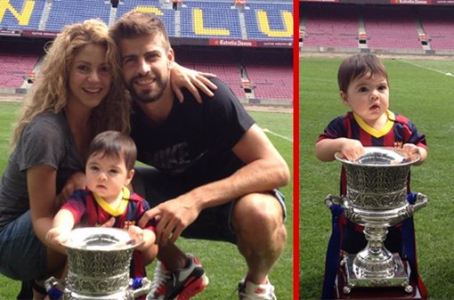 Milan con la Supercopa y Shakira y Piqué en el Camp Nou