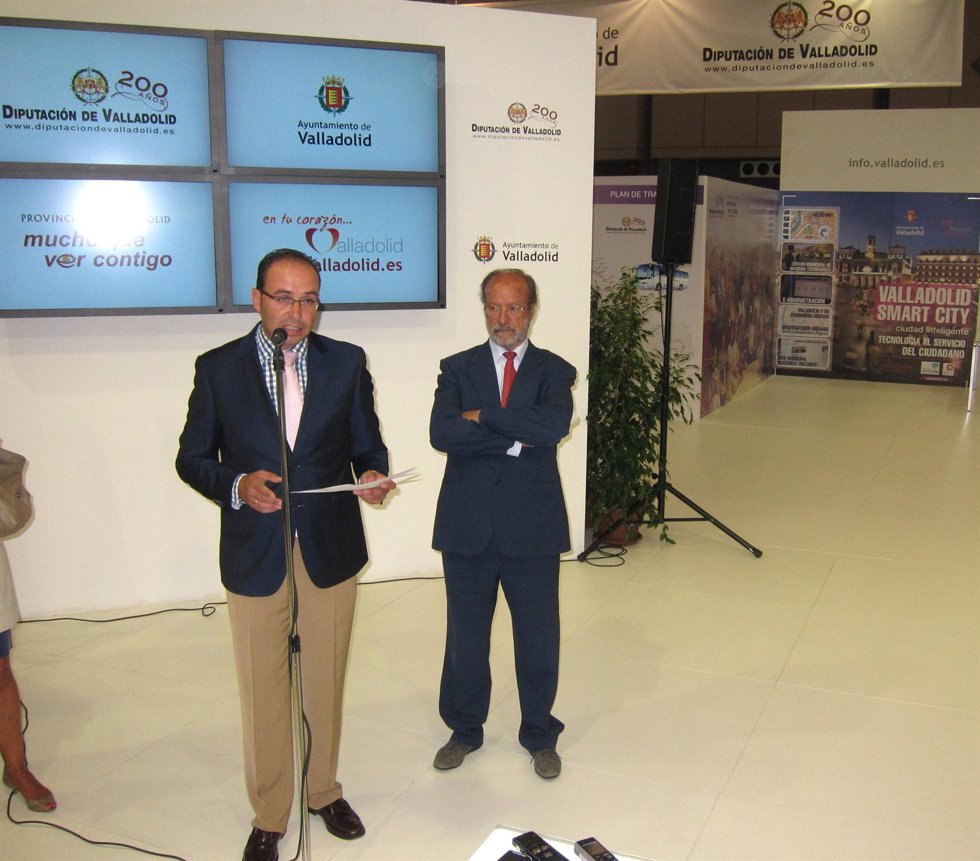 Presentación del expositor conjunto de Ayuntamiento y Diputación de Valladolid