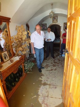 Casa inundada en Guadix