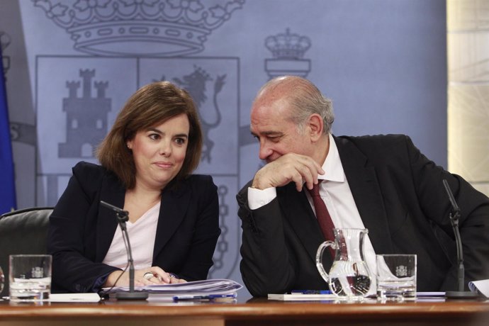 Jorge Fernández Díaz y Soraya  Sáenz de Santamaría