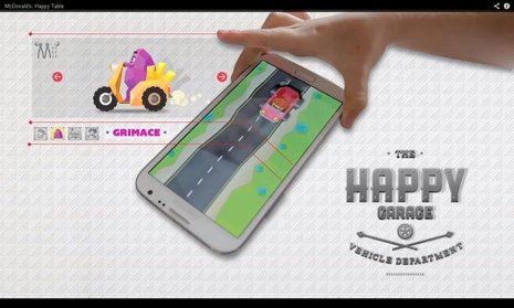 Mcdonalds happy table