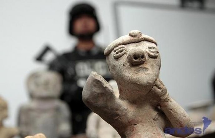 Una de las reliquias recuperadas en Ecuador