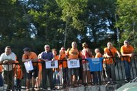 Fuertes medidas de seguridad mantienen a los afectados por preferentes a un kilómetro del acto de Rajoy en Soutomaior