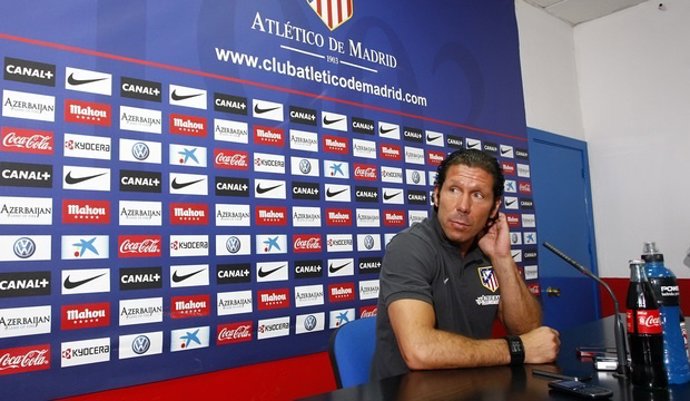 Simeone en rueda de prensa