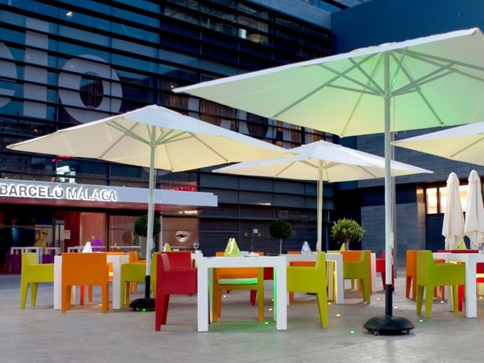 Terraza del hotel Barceló Málaga