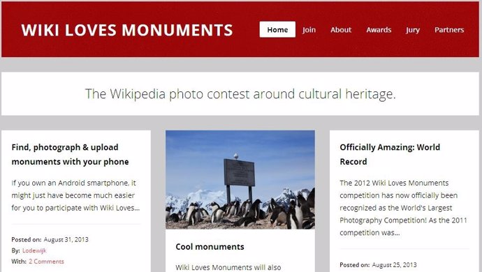 Página Wiki Loves Monuments