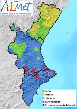 Calificación pluviométrica de agosto