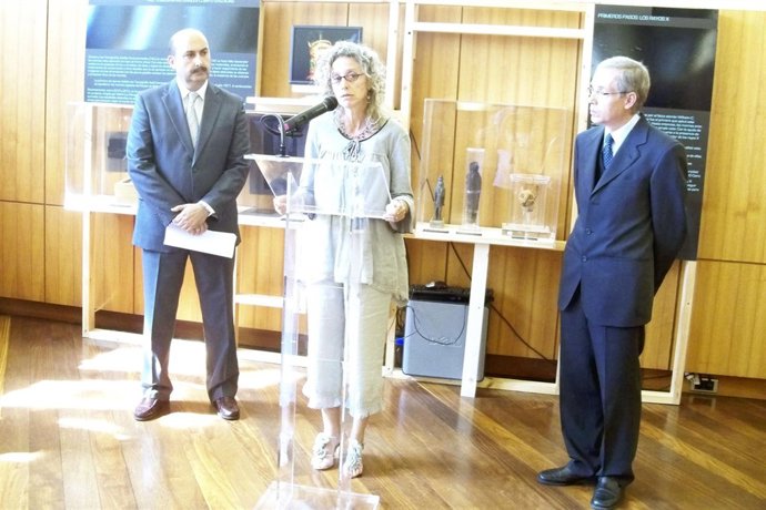 María Luz Mangado en la presentación de 'Animales sagrados egipcios'