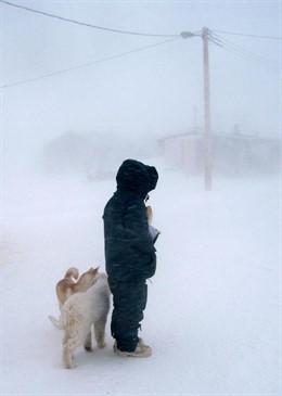 tormenta en el Ártico