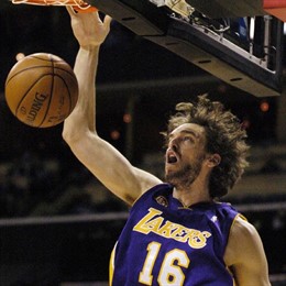 Paul Gasol de los LA Lakers