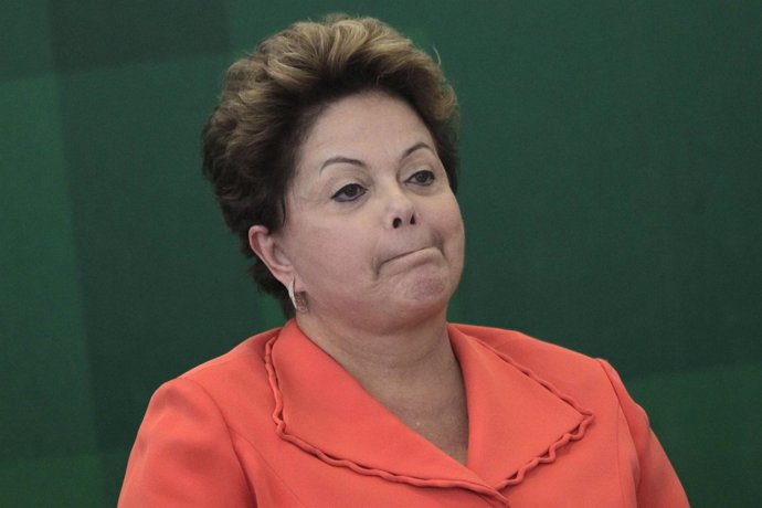 La presidenta de Brasil, Dilma Rousseff, durante la ceremonia de asunción de su 