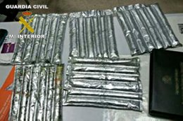 Planchas con cocaína intervenidas