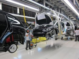 Fábrica de Seat en Martorell, línea de producción