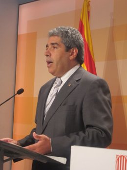 El conseller Francesc Homs, tras el Consell Executiu