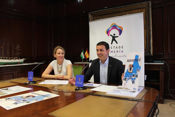 La gerente del Patronato, Natalia Díaz, y el vicepresidente de la Diputación