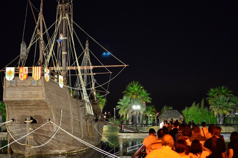 Actividades en el Muelle de las Carabelas, en La Rábida.