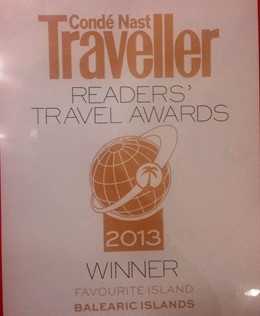 Premio concedido a Baleares por la revista Condé Nast Traveller