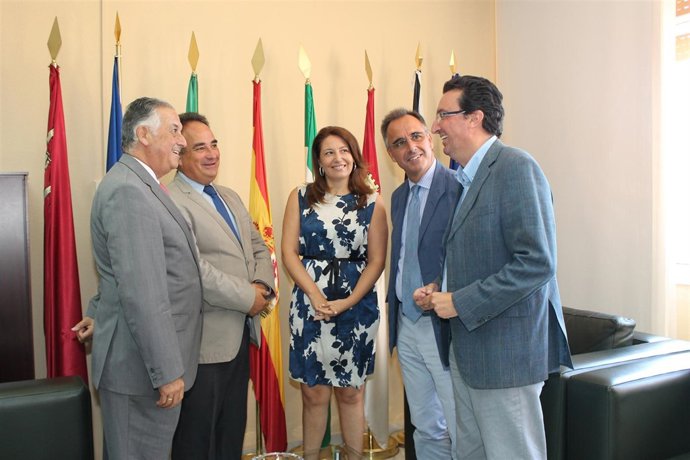 Reunión en el Confederación Hidrográfica del Guadalquivir.