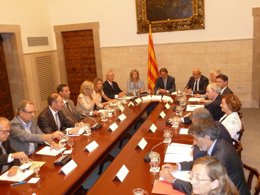 Reunión de representantes de la sociedad civil con A.Mas y J.Ortega