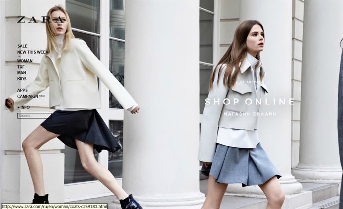 Zara lanza la web en Rusia 
