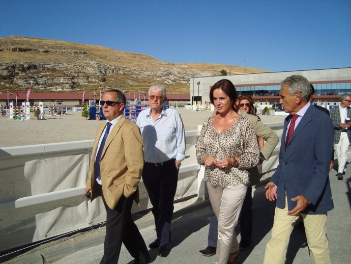 Silvia Clemente visita el Campeonato de España de Yeguadas