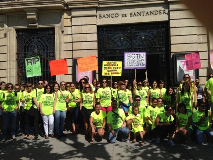 Concentración de representantes sindicales de CSI-F.