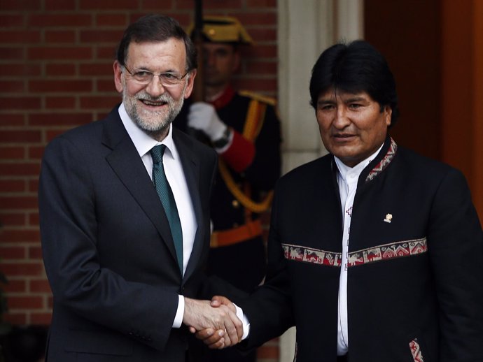 Mariano Rajoy y Evo Morales