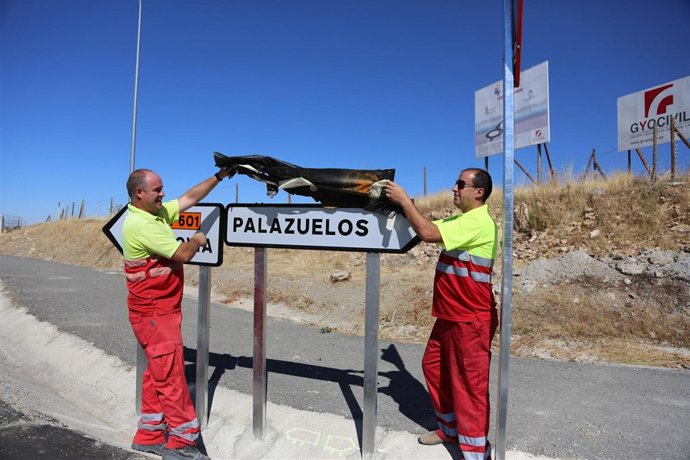 Apertura del vial de Palazuelos (Segovia)
