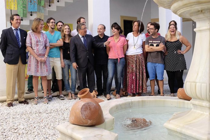 El Alcalde de Sevilla, Juan Ignacio Zoido, durante la visita