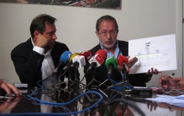 Óscar Puente y Manuel Saravia, en rueda de prensa conjunta