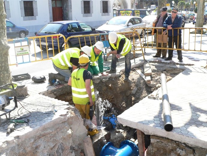 Obras, Agua, Zanja, Tuberías