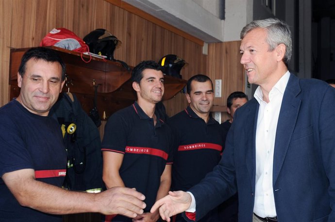 Nota Vicepresidencia: RUEDA VISITA O PARQUE DE BOMBEIROS DE CELANOVA QUE SE INTE