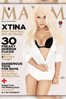 Portada de la revista 'Maxim' con Christina Aguilera
