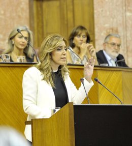 Susana Díaz en su discurso de investidura como presidenta Junta